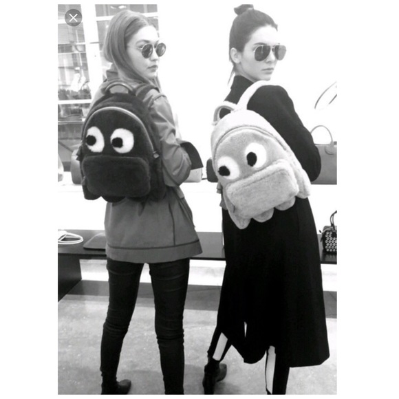 ❌SOLD❌Anya Hindmarch Yellow/White Leather Backpack - Picture 5 of 5